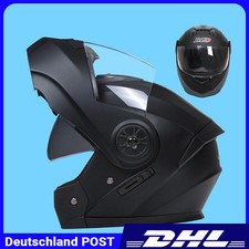 Matt Schwarz Klapphelm Offroad