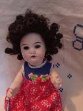 Kleine Porzellan Kopf Puppe 19 M K 00 / 0. Porzellan Körper 