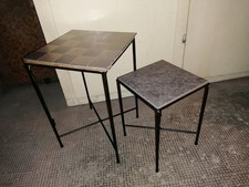 2x Blumentische 28cm und 34cm Hoch Pflanzen Hocker Pflanzenstuhl 