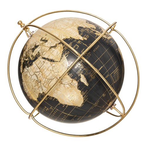Deko globus mit goldenem - deko-globus,