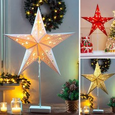 LED Papierstern mit Standfuß