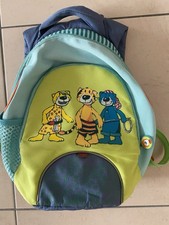 HABA Kinder Rucksack Dschungelbande 4053 Mit 2 Fächern, gepolsterte Träger