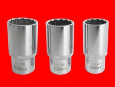 3 Stück Lange 1/2" Stecknuss