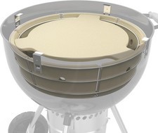 onlyfire Räucherbox Kit Edelstahl Holzkohlekorb 57 cm für Weber Kettle Grill