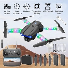 1080P HD Drohne Dual Kamera WiFi Faltbar Selfie Drohne LED RC Quadcopter Drohne