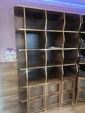 Schrankvitrine – Holz & Glas – mit 1 Glasboden