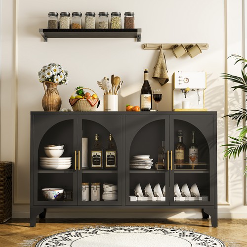 Metal sideboard buffet - 53”h,