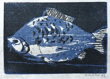 Horst Kleber " Fisch in Blau "