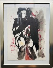 Original abstrakte Komposition, Mischtechnik, Expressionismus, 80,0 x 60,0 cm.