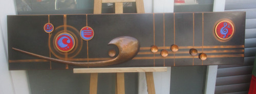 Kunst skulptur wandbild - wandbild, –