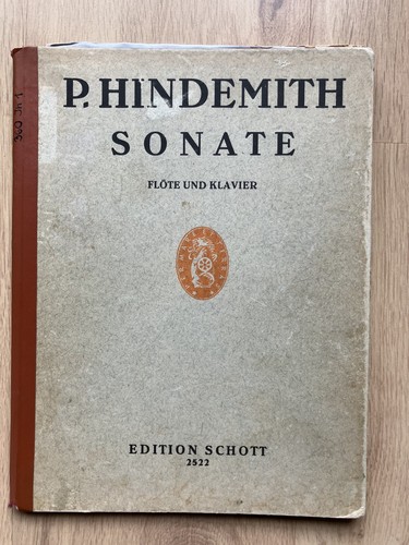 Hindemith sonate flöte und - p.,