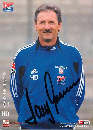 Autogrammkarte harry deutinger - harry,