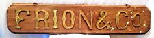 Antik FRION & Co Zeichen Brett