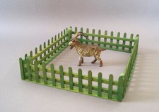 4 Holzzäune Zaun Erzgebirge Bauernhof Zoo Paradiesgarten zu Elastolin Lineol