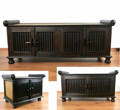 Rattan sideboard bank - rattan,