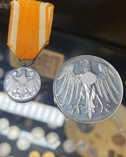 Rettungsmedaille 1933 Silber, tragbare und nichttragbare Ausführung