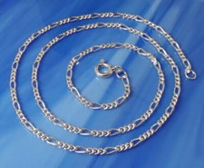 Figaro Kette Silber 925 Figaro Halskette 38 - 100 cm echt Sterlingsilber kf75