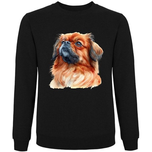 Sweatshirt schwarz pekinese - sweatshirt,