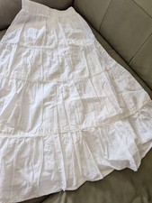 Zara Damen Long Rock weiß