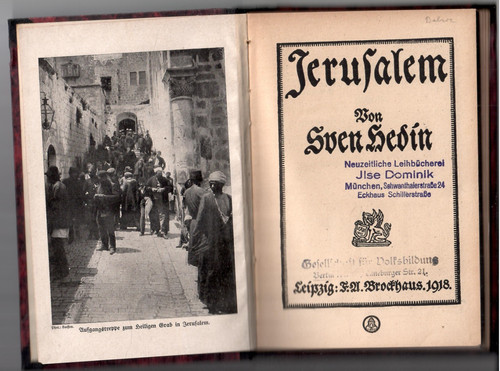 Sven hedin jerusalem - sven, 1918