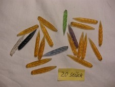 20 Glasfedern Federhalter Füller Schreibfeder Gablonz Lauscha Tinte Tusche antik