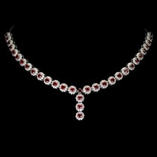 Rubin Collier Halskette 925