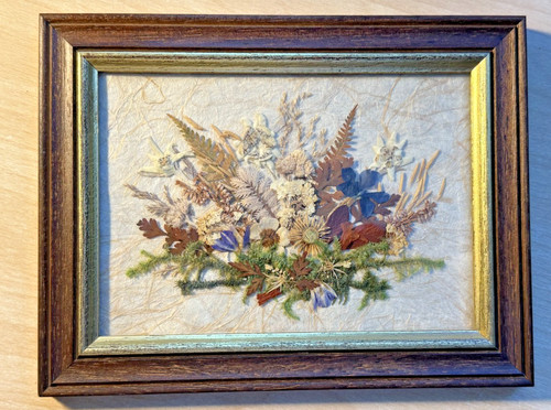 Gerahmtes bild echte blumen - bild, blumen"