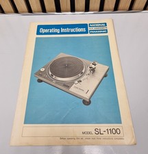 Panasonic SL-1100 Plattenspieler Turntable - Bedienungsanleitung - Deutsch