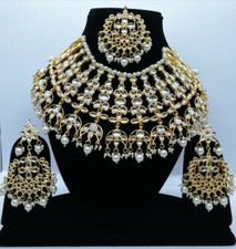 Halskette gold kundan ohrringe - gold,