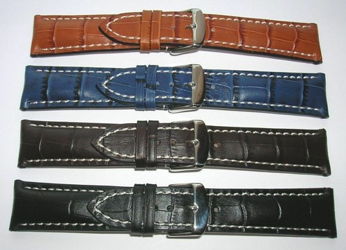 Chronograph echtlederuhrband - chronograph,