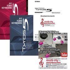 Anleitungsset für YAMAHA Keyboard Tyros 5 Fit fürs Keyboard Band 1+2 + Referenz 