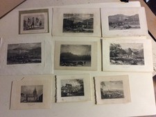 Grafikkonvolut bunte Mischung meist Stahlstich 19. Jh.viel um 1850 180 Blatt K2