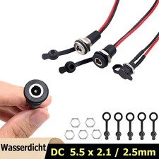 DC Wasserfest Einbaubuchse Ø