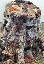 Toscaner Lammfell Decke bunt