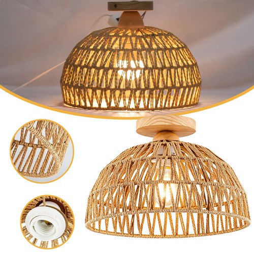 Rattan deckenlampe - rattan,