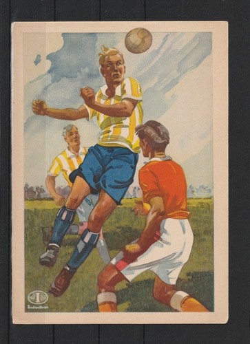 Fussball postkarte werbekarte - postkarte,