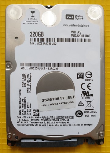 Western digital 320gb festplat - western,