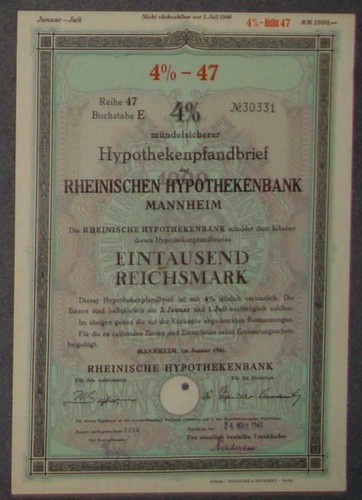 Rheinische hypothekenbank - rheinische,