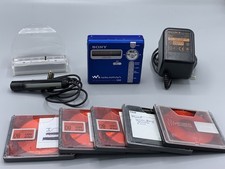 SONY Net MD MiniDisc MZ-N707 Recorder mit Zubehör blau