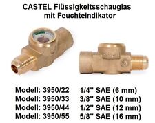 CASTEL Schauglas mit Feuchteindikator und Bördelanschluss