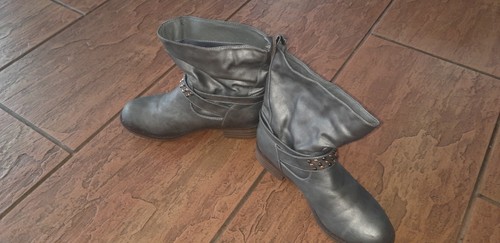 Biker boots 39 blau grau - boots,,