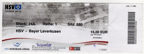 Ticket hamburger bayer - bl,