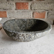 Schale Schüssel Lavastein Topf Gefäß Pflanzenschale Dekoration Haus Garten Natur