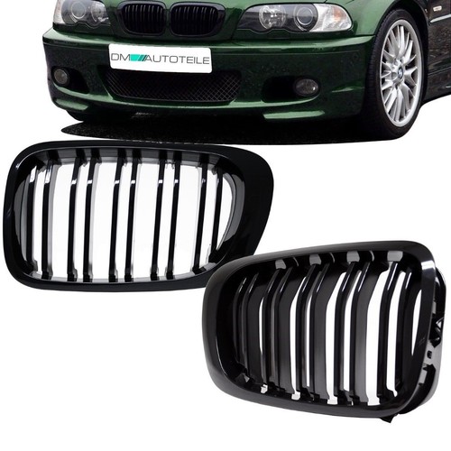 Kühlergrill schwarz glanz - 2x,