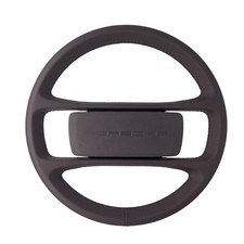 Porsche Lenkrad mit Prallplatte 944 924 ab Lager espresso braun Kreuzstich Naht 