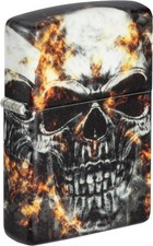 ZIPPO color 540° smoky SKULL