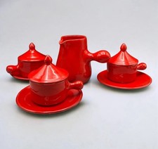 Vallauris Pottery Fat Lava Red