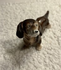 Vintage * Dackel Porzellan Hund * 1950er Jahre *