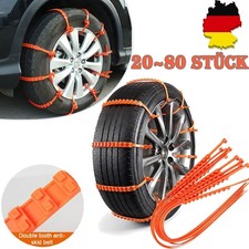 20~80X Anti-Rutsch Schneekette Schnee Eis Kette Anfahrhilfe Reifenkette Auto PKW