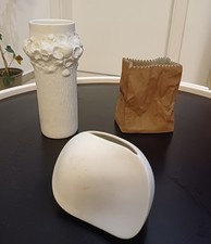 Rosenthal Tütenvase Tapio Wirkkala "Do not litter" braun 10,5cm und andere